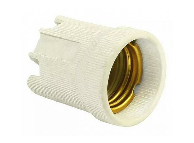 Патрон керамический E27 (контакты медь) 24615 2 REV