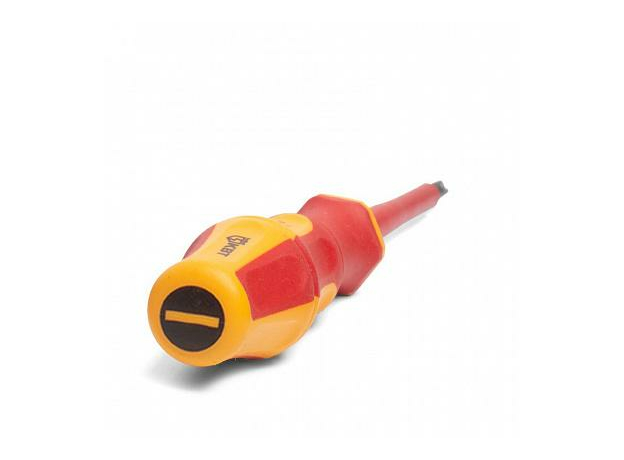 Отвертка диэлектрическая шлицевая SL 4x100 (до 1000В) Профи КВТ 78609