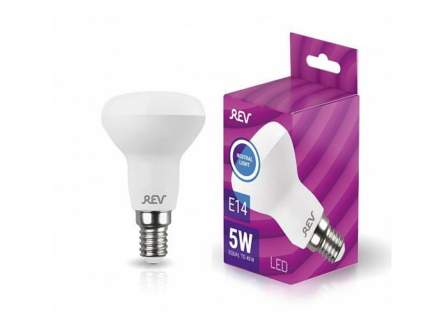 Лампа светодиодная 5Вт E14 R50 4000К 380Лм матовая 220В рефлекторная 32333 4 REV