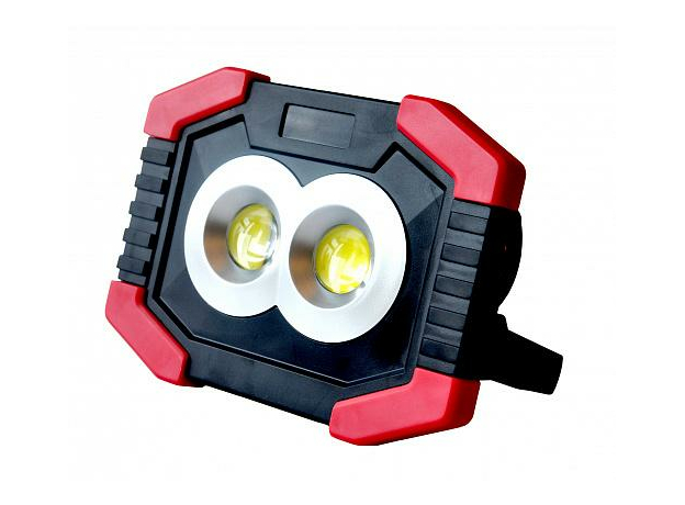 Фонарь-прожектор светодиодный автономный 2х3W COB + 1W LED, 3xAA, 300Лм + 80Лм, IP23 29127 5 REV Ritter