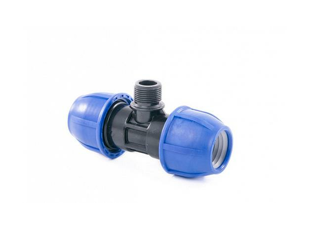 Тройник ПНД 32х3/4" НР PN16 РосТурПласт 11624