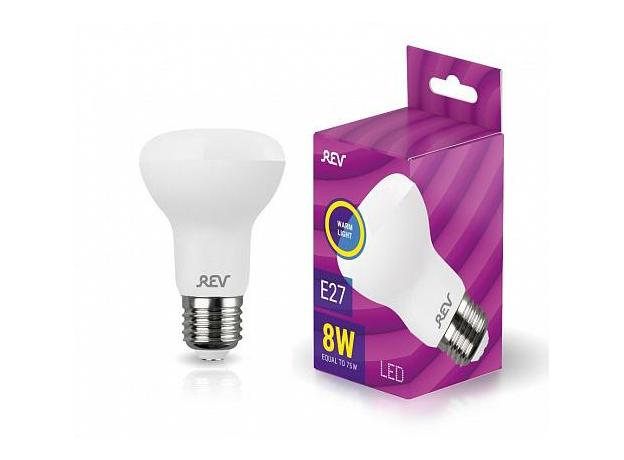 Лампа светодиодная 8Вт E27 R63 2700К 595Лм матовая 220В рефлекторная 32336 5 REV