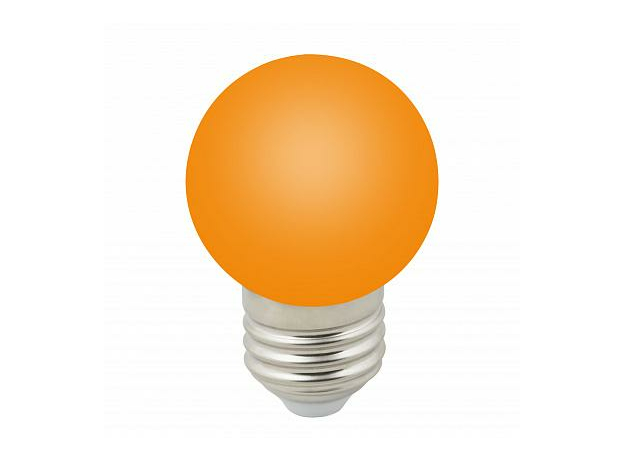 Лампа светодиодная декоративная оранжевая 1Вт Е27 D45 80Лм матовая 220-240В шар FR/С ( LED-G45-1W/E27/FR/С ) UL-00005650 Uniel
