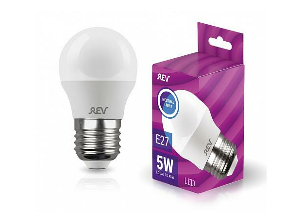 Лампа светодиодная 5,0Вт Е27 375Лм 4000К G45 32263 4 TM REV Лампа светодиодная 5,0Вт Е27 375Лм 4000К G45 32263 4 TM REV