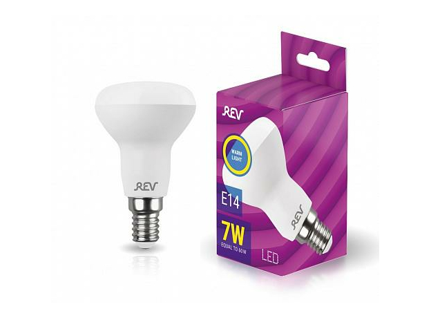 Лампа светодиодная 7Вт E14 R50 2700К 490Лм матовая 220В рефлекторная 32363 1 REV
