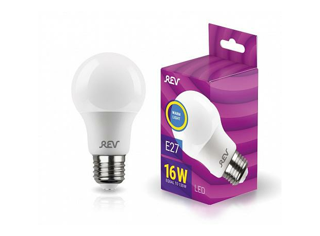 Лампа светодиодная 16Вт Е27 A60 2700К 1200Лм матовая 220В грушевидная 32402 7 TM REV