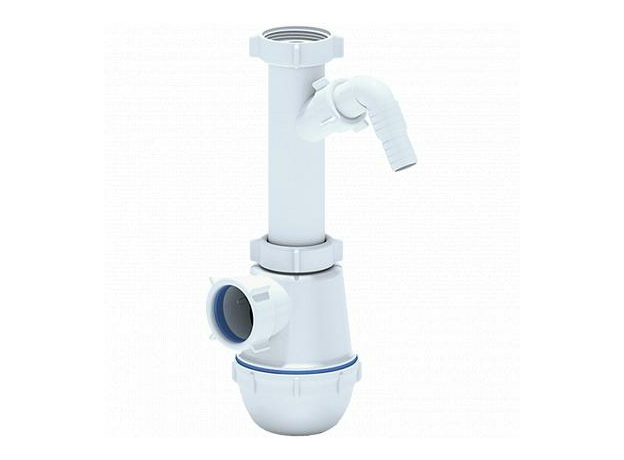 Сифон A1020 АНИ Пласт для мойки бутылочный Ани Грот без выпуска 1 1/2""х40 с отводом ст/маш