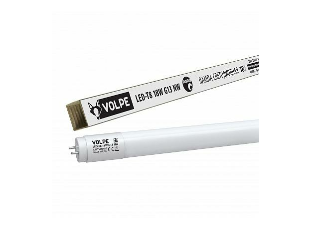 Лампа светодиодная 18Вт G13 T8 4000К 1620Лм матовая 200-250В трубчатая Nano ( LED-T8-18W/NW/G13/FR/FIX/N ) UL-00001456 Uniel