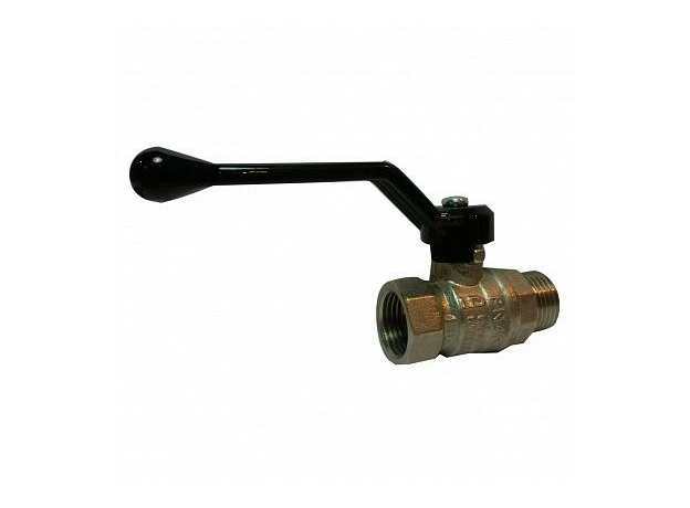 Кран шаровой латунный 1" ВР/НР рычаг LD Pride