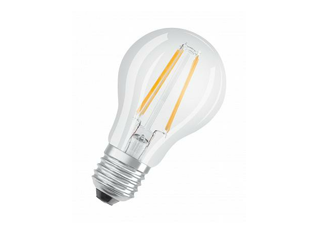 Лампа светодиодная 7Вт Е27 A60 2700К 806Лм прозрачная филаментная 220В грушевидная CLA60/827 4058075055315 OSRAM