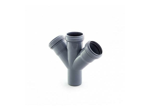 Крестовина канализационная одноплоскостная 50/50/50 угол 45 РосТурПласт