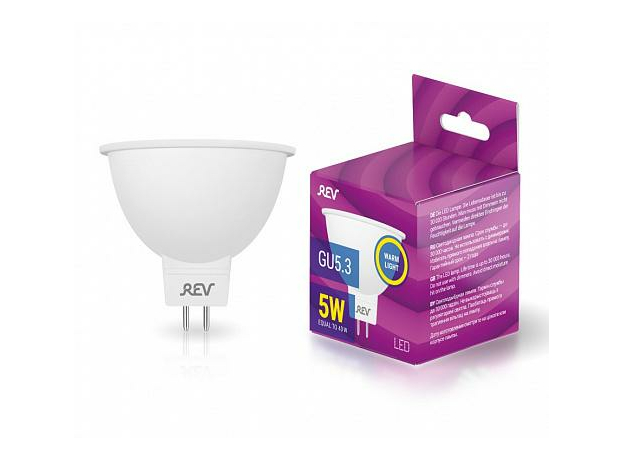 Лампа светодиодная 5,0Вт GU5.3 MR16 3000К 420Лм матовая 220в рефлекторная 32322 8 TM REV