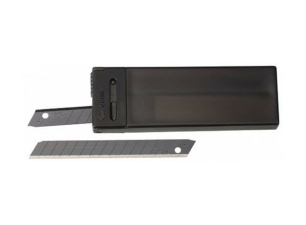 Лезвие сегментированные BLACK MAX, 9х80х0,38мм, 13 сегментов, 10шт OLFA OL-ABB-10B