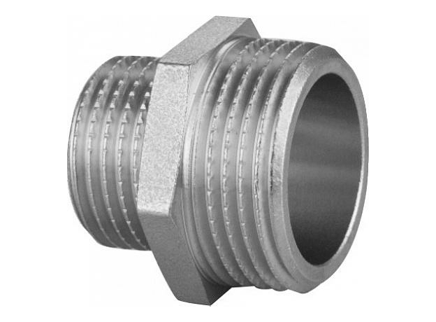 Ниппель латунный переходной 1/2"х3/8"