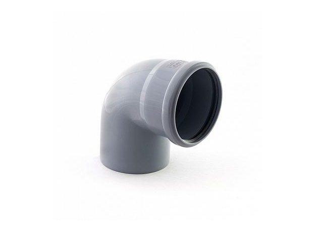 Отвод канализационный 110 угол 87 РосТурПласт