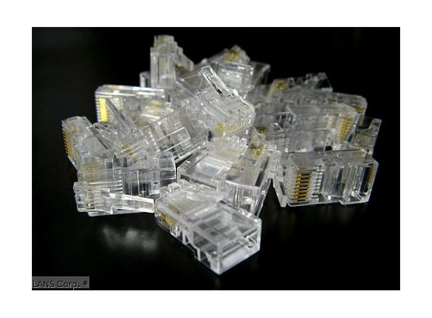 Разъем для неэкранированного кабеля "витая пара" 5-ой категории RJ45M/5U, LANS