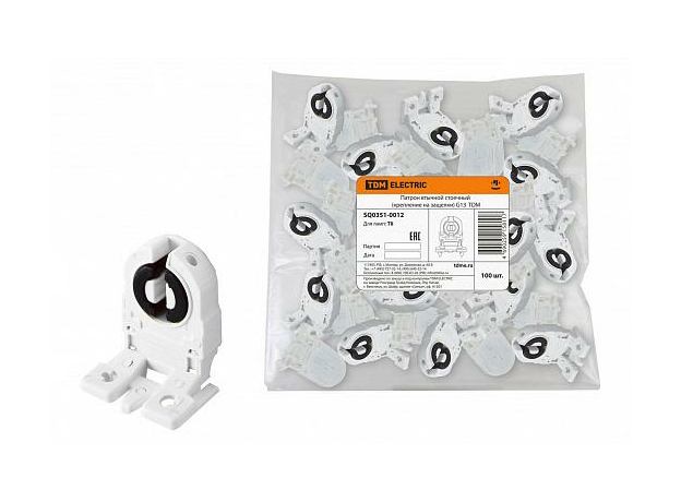 Патрон втычной стоечный (крепление на защелки) G13 SQ0351-0012 TDM