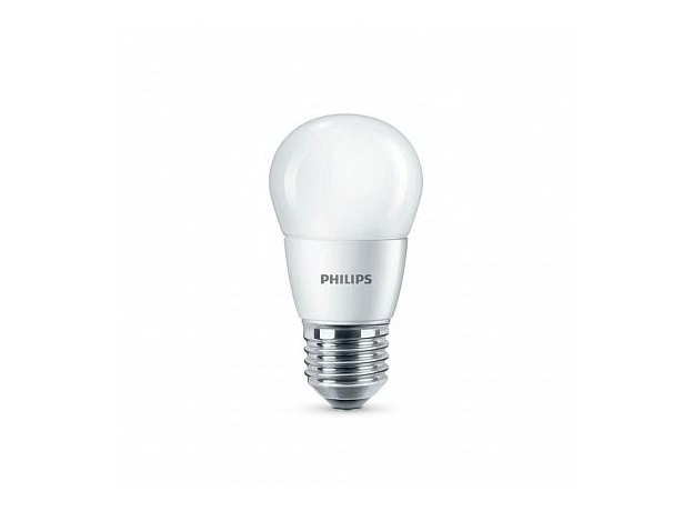 Лампа светодиодная 6,5Вт Е27 P45 2700К 620 Лм матовая 220В шар ESSLEDLustre 929001887007/929002274707 Philips Лампа светодиодная 6,5Вт Е27 P45 2700К 620 Лм матовая 220В шар ESSLEDLustre 929001887007/929002274707 Philips