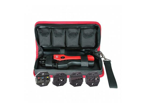 Пресс-клещи набор CTК+4 с набором номерных матриц КВТ 75907