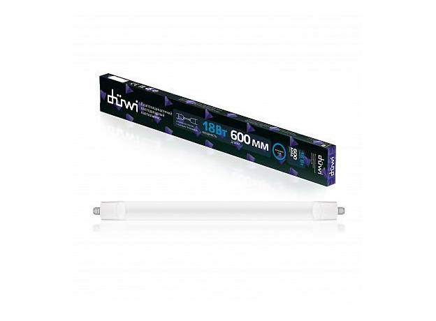 Светильник светодиодный ДСП 18Вт SSP-155 -18 6500К 1100Лм 550мм IP65 проходная проводка рассеиватель матовый 25090 6 Duwi