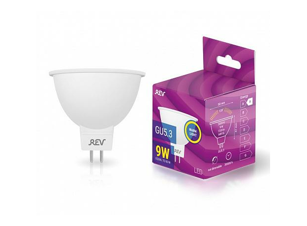 Лампа светодиодная 9,0Вт GU5,3 MR16 2700К 675Лм матовая 220В рефлекторная 32414 0 TM REV