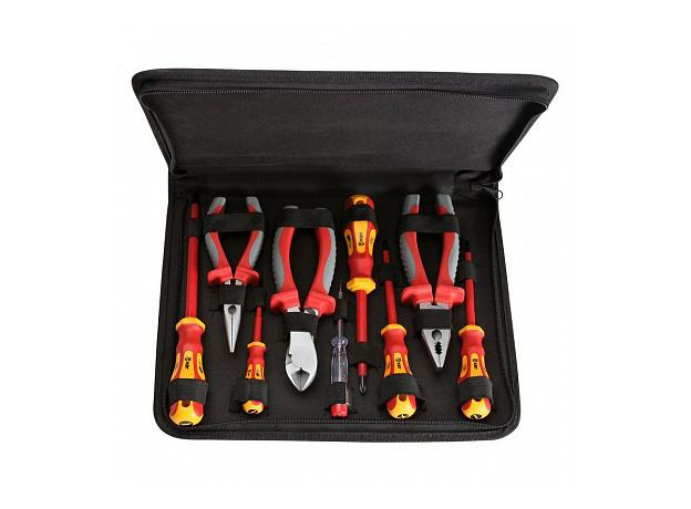 Набор диэлектрического инструмента до 1000В (9 предметов в сумке) НИИ-01 КВТ 59380