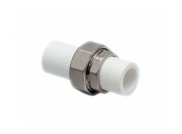 Разъемное соединение полипропиленовое трубное 20 нар/нар 10729 РосТурПласт