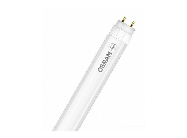 Лампа светодиодная 18Вт G13 T8 4000K 1600Лм матовая 220В трубка ST8E-1.2M 4058075183063 OSRAM (односторонне прямое включение)