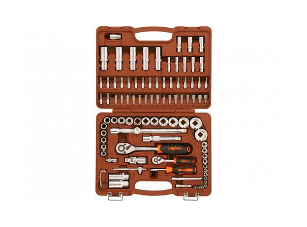 Набор инструментов универсальный 1/4", 1/2" 94 предмета Ombra OMT94S