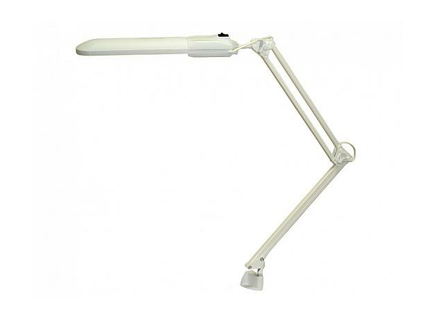 Светильник настольный Дельта ФДБ13-11-001 /на струбцине с АПП/ белый 11 Вт, цоколь-2G7 IP20
