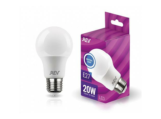 Лампа светодиодная 20Вт Е27 А60 4000К 1560Лм матовая 180-240В грушевидная 32405 8 TM REV