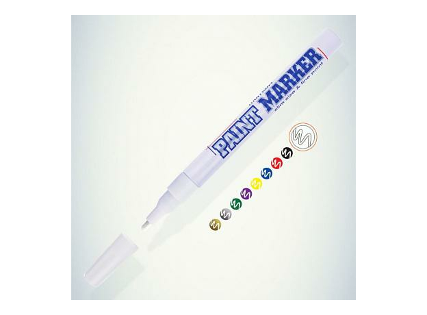 Маркер краска 2мм белый, алюминиевый корпус MunHwa SPM-05 207864