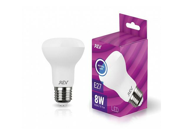 Лампа светодиодная 8Вт E27 R63 4000К 620Лм матовая 220В рефлекторная 32337 2 REV