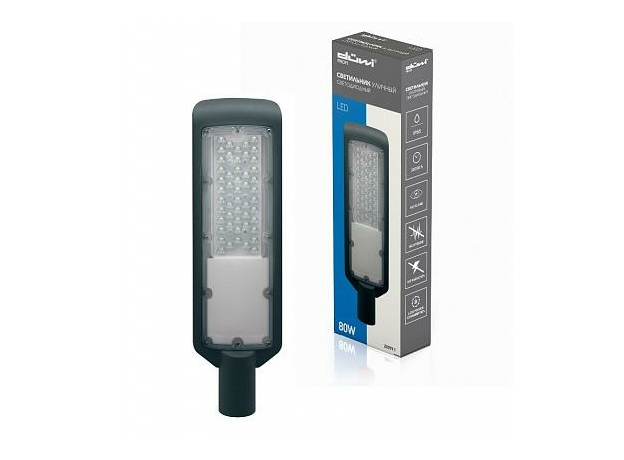 Светильник светодиодный ДКУ консольный уличный 80 Вт СКУ-04 230В 410x120x55 Д46мм7453 Лм 6500К IP65 тип КСС - Ш Duwi 25079 1