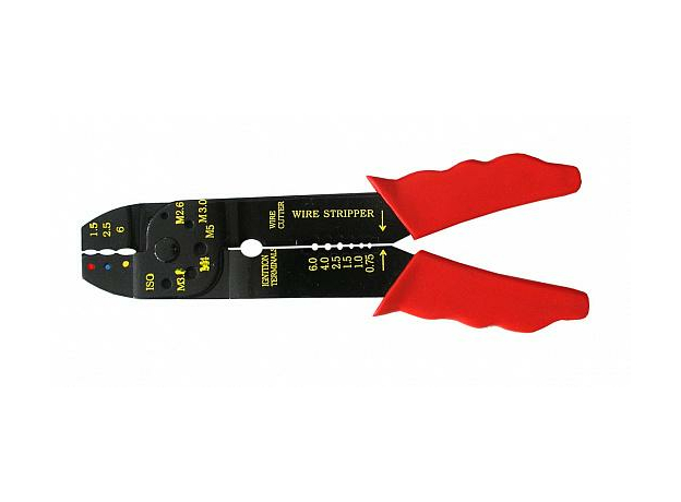 Клещи обжимные d 0,75 - 6 мм, 200 мм 60018 FIT