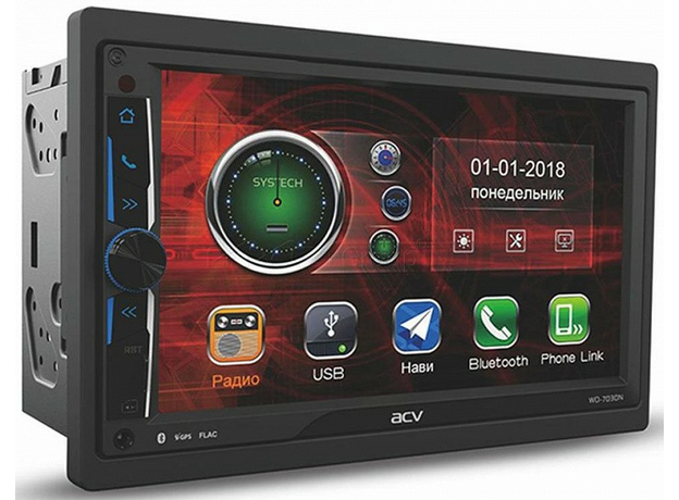 2DIN USB-магнитола ACV WD-7030N