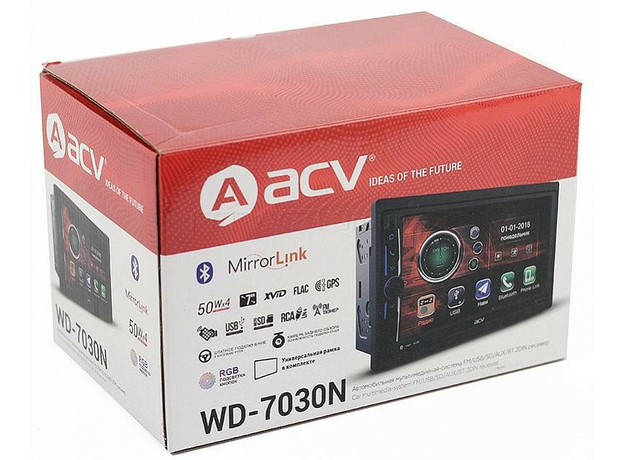 2DIN USB-магнитола ACV WD-7030N