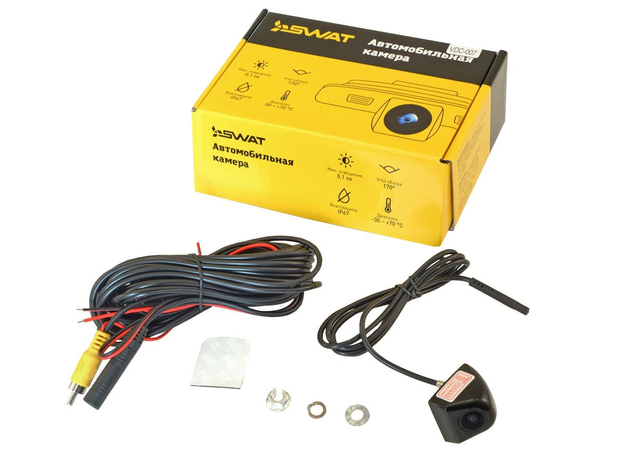 Камера заднего вида универсальная винтовая SWAT VDC-007
