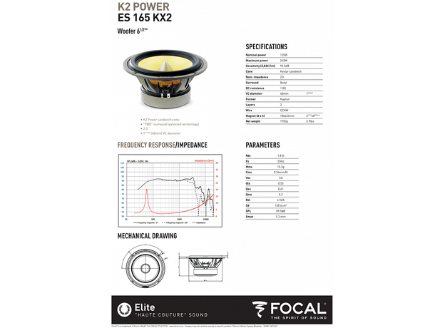 Колонки Focal ES165KX2