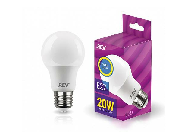 Лампа светодиодная 20Вт Е27 A60 2700К 1500Лм матовая 220-241В грушевидная 32404 1 TM REV