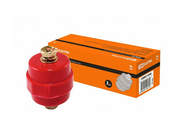 Изолятор SM30 силовой Н30хD27хМ6мм с болтом SQ0807-0008 TDM Изолятор SM30 силовой Н30хD27хМ6мм с болтом SQ0807-0008 TDM