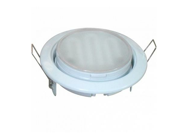 Светильник встраиваемый H4 220V GX53 белый 38х106 /FW53H4ECB/ ECOLA