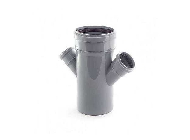 Крестовина канализационная одноплоскостная 110/50/50 угол 45 РосТурПласт