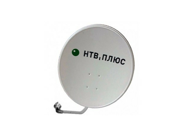 Антенна спутниковая СТВ-0,6ДФ-1,2 0,55 ОБЛЕГЧЕННОЕ ОПУ, СКН 605: С ЛОГОТИПОМ НТВ