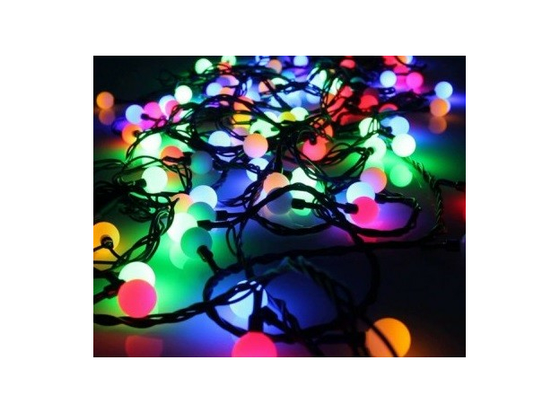 Гирлянда светодиодная наружная Шарики OLDBL70-RGB-E 2,4 см 70RB светодиодов 10м подключение до 3-х модулей 4690601042040 SHLIGHTS