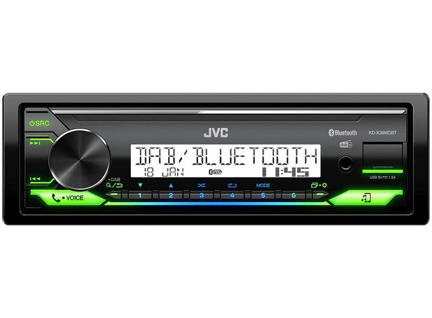 USB-магнитола JVC KD-X38MDBT (морская)