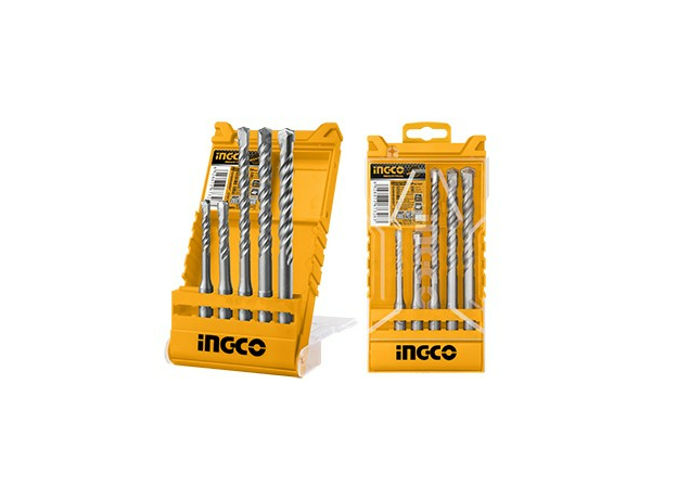 Набор буров по бетону SDS Plus 5шт (6х110, 8х110, 8х160, 10х160, 12х160mm) INGCO AKD2052
