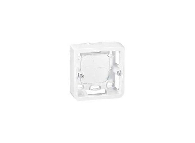 Коробка накладная 2 модуля Mosaic New открытой установки глубина 40мм белый 080281 Legrand Коробка накладная 2 модуля Mosaic New открытой установки глубина 40мм белый 080281 Legrand