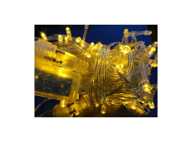 Гирлянда светодиодная Нить12 м 120 Led Желтый свет подключение до 20 дополнительных модулей IP44 LD120-Y-E (F) 4607144111652 SHLIGHTS