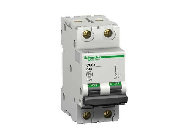 Автоматический выключатель модульный Schneider Electric С60А 2п 25А C 4,5кA (23867) Автоматический выключатель модульный Schneider Electric С60А 2п 25А C 4,5кA (23867)